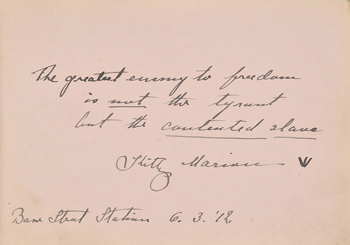 Suffragette letters: Kitty Marion