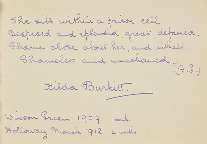 Suffragette letters: Hilda Burkitt