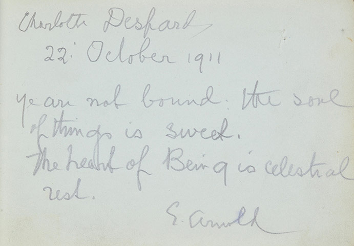 Suffragette letters: Charlotte Despard 