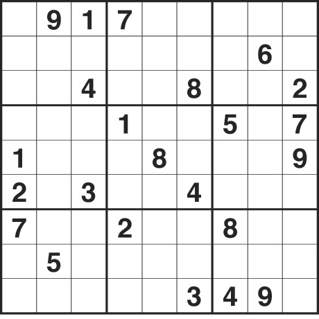 Printable Sudoku Puzzles Page on Fill The Grid So That Every Row  Every Column And Every 3x3 Box