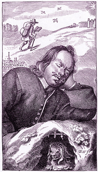 Illustrations: Frontispiece for John Bunyon's The Pilgrim's Progress