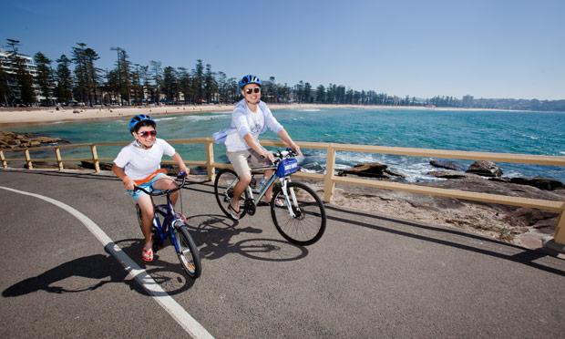 Healthiest cities: Cycling along Sydney beaches
