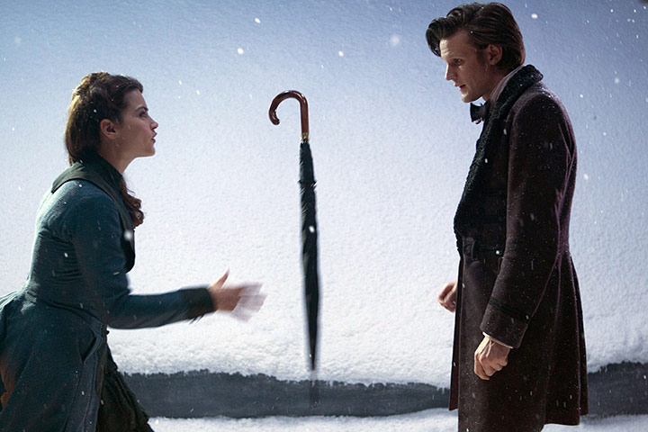 Doctor Who Christmas: Quick … pass me the sonic umbrella.