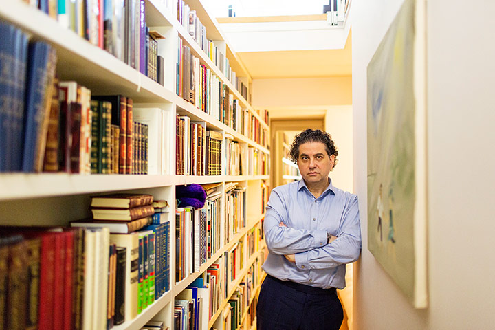 The Selby: Andrew Renton: Andrew in his basement library