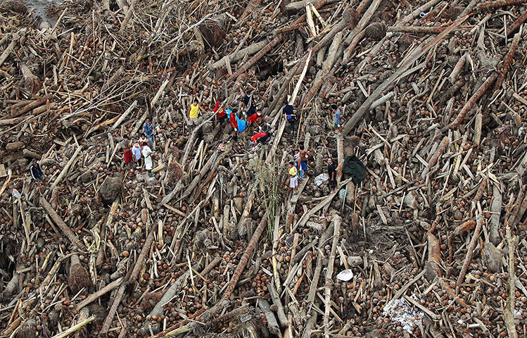 20 Photos: Residents look for missing victims after Typhoon Bopha