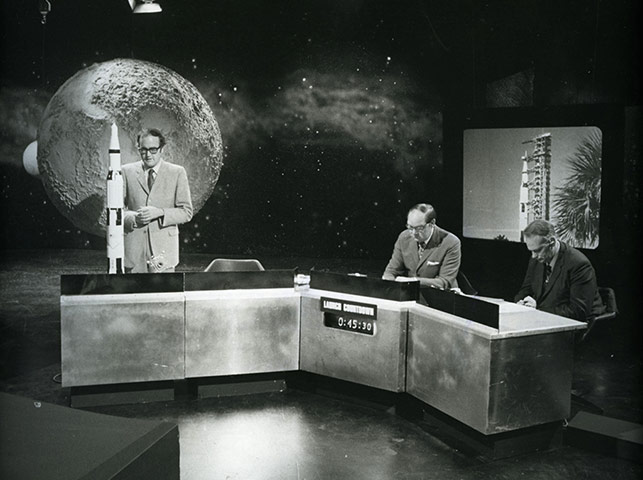 Patrick Moore: BBC coverage of the Apollo 11 mission in July 1969