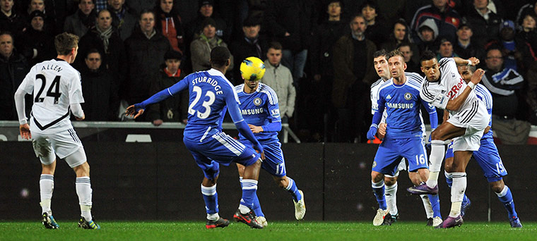 Tuesday Prem: Scott Sinclair scores for Swansea against Chelsea