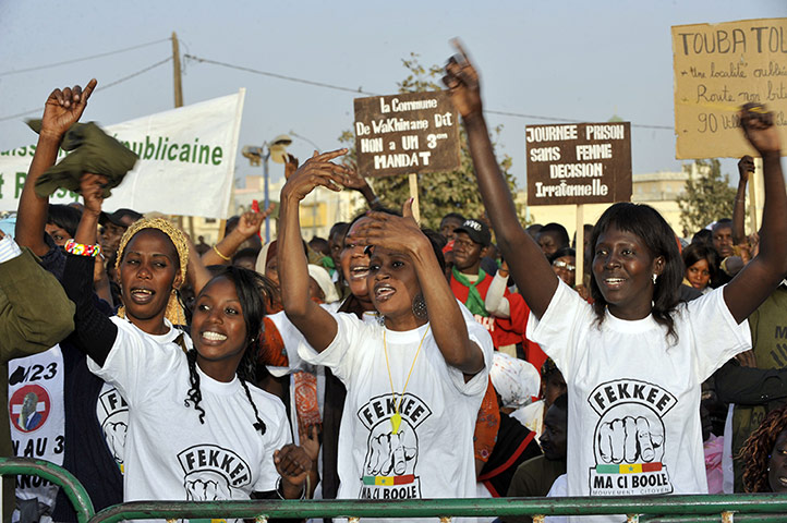 Protest in Senegal: Supporters of the 