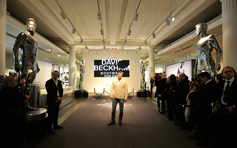 David Beckham fashion: David Beckham launches his new range of underwear for H & M 