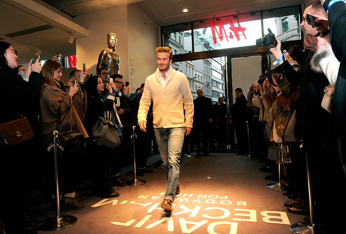 David Beckham fashion: David Beckham launches his new range of underwear for H & M 