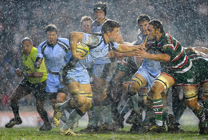 best of the week: Newcastle Falcons' Mark Wilson at their 24-13 defeat to Leicester Tigers