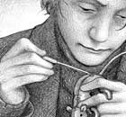 An illustration from The Invention of Hugo Cabret