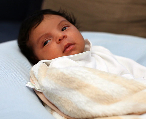 Beyonce Jay-Z Baby: Blue Ivy, the daughter of performers Beyonce Knowles and Jay-Z,