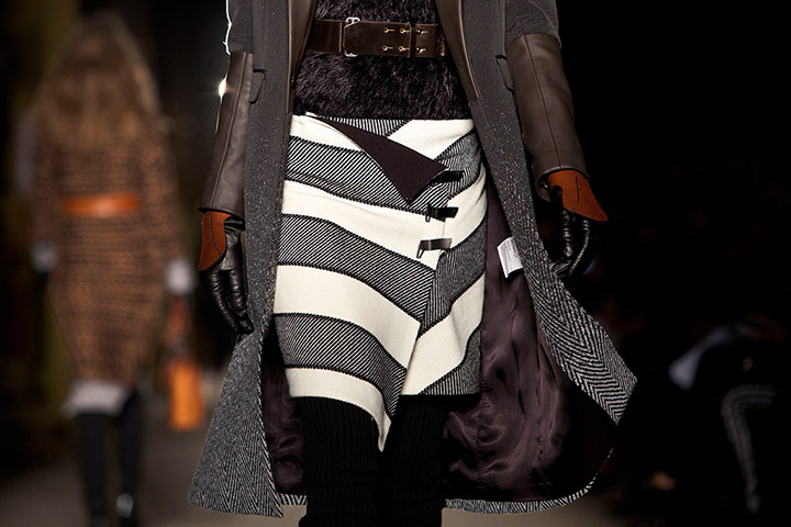 New York Fashion Week: Rag & Bone Fall 2012 collection is modeled on Pier 57 during Fashion Week