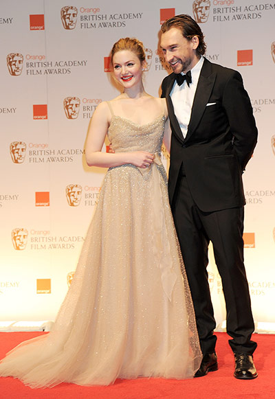 Baftas 2012 winners: Presenters Holliday Grainger and Joseph Mawle