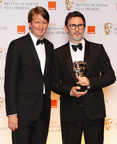 Baftas 2012 winners: Michel Hazanavicius and Tom Hooper