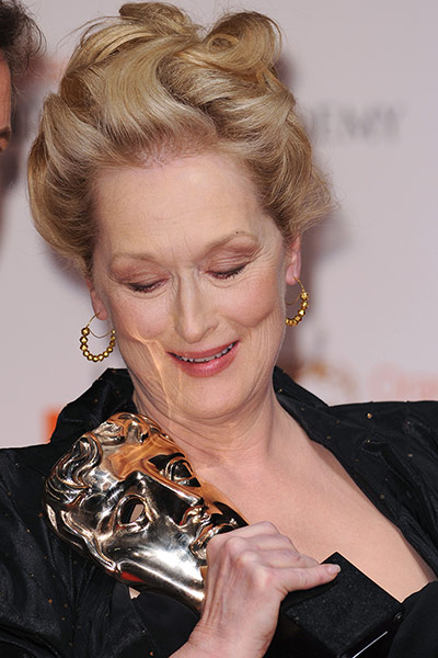 Baftas 2012 winners: Meryl Streep with her Bafta