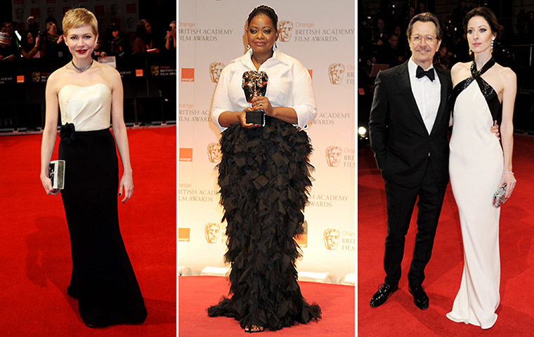 Bafta fashion: Michelle Williams, Octavia Spencer and Alexandra Edenborough