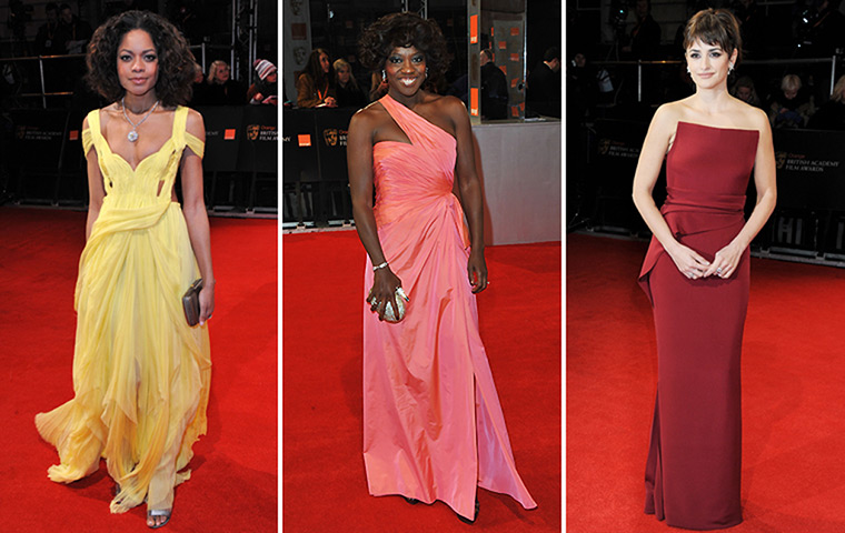 Bafta fashion: Naomie Harris, Viola David and Penelope Cruz