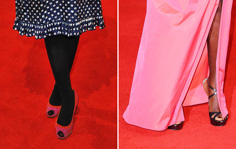 Bafta fashion: Bonnie Wright and Viola Davis