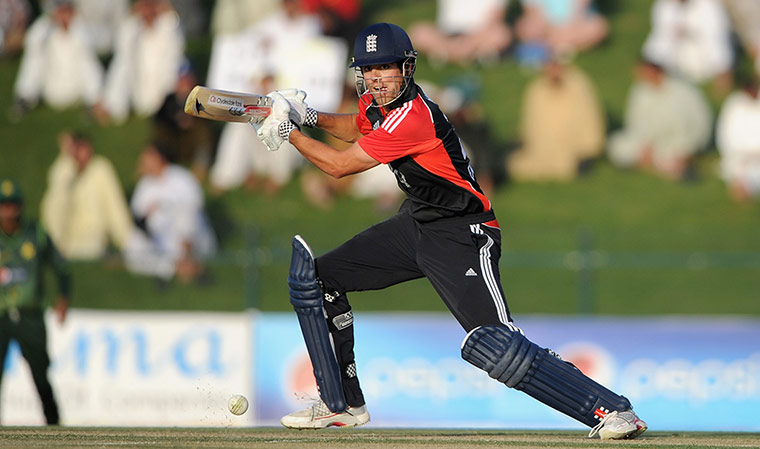 1st ODI: England's Alastair Cook bats in the 1st ODI against Pakistan