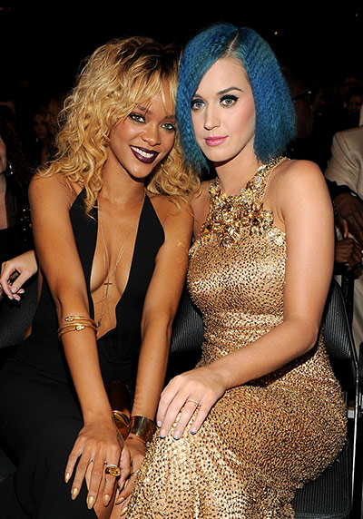 Wild Grammy outfits: Rihanna and Katy Perry
