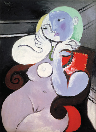 Picasso & Modern Brit Art: Nude Woman in a Red Armchair 1932 by Pablo Picasso
