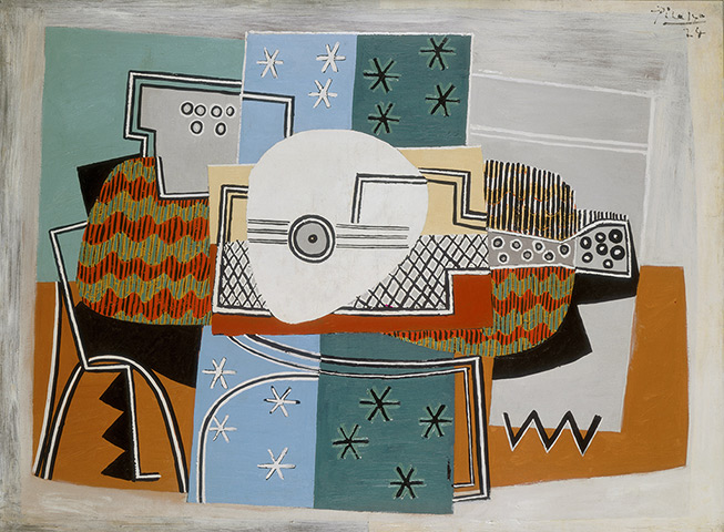 Picasso & Modern Brit Art: Guitar, Compote Dish and Grapes, 1924 by Pablo Picasso