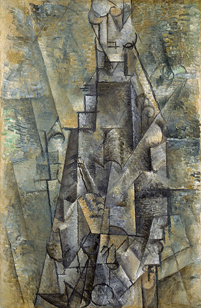 Picasso & Modern Brit Art: Man with a Clarinet 1911-12 by Pablo Picasso