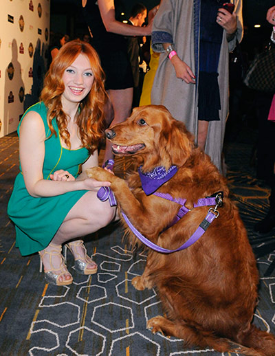 Golden Collar awards: Actress Emerson and her dog Ginger 