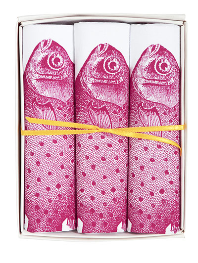 Animal homewares: fish hankies