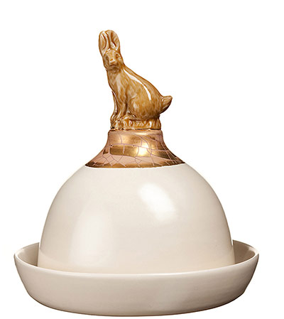 Animal homewares: butter dish