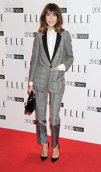 Elle style awards: Alexa Chung in Stella McCartney trouser suit