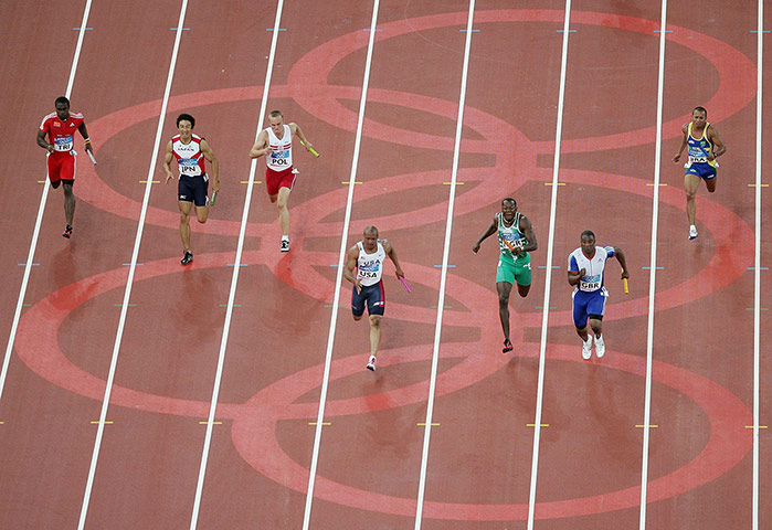 athletics: Mens 4x100m Relay Finals