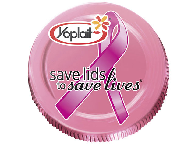 Breast cancer products: Yoplait saves lids to save lives 