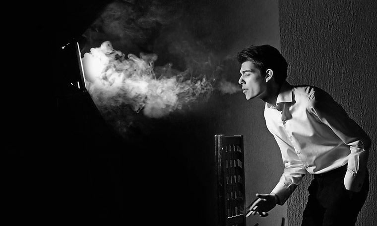 In pictures: Layer: illuminated smoke