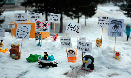 Toy protest in Barnaul