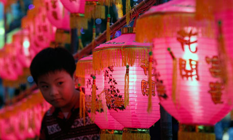 Lantern festival in Taipei