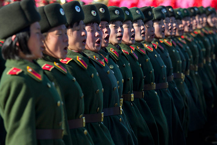 North Korea: North Korean women soldiers 