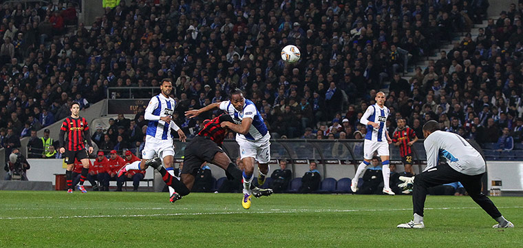 Porto v City: FC Porto's Alvaro Pereira scores an own goal for Manchester City