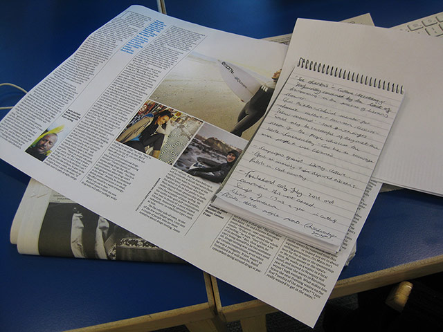 Feature writing workshop: Education Centre feature writing workshop