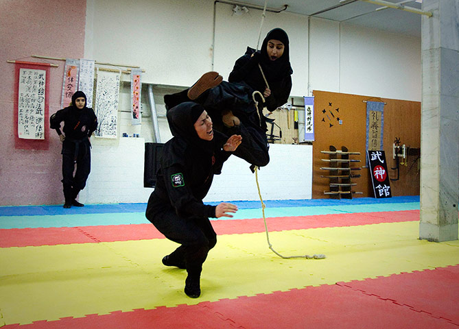 iran female ninjas: I learned this move from James Bond