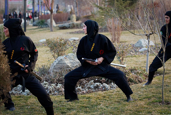 iran female ninjas: Both stylish and practical: ninja fashion