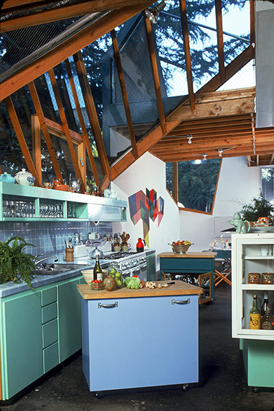 Frank Gehry: The kitchen of Gehry's Santa Monica home