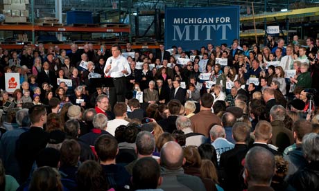 MITT ROMNEY WOUNDED BY ANTI-BAILOUT STANCE ON RETURN HOME TO MICHIGAN