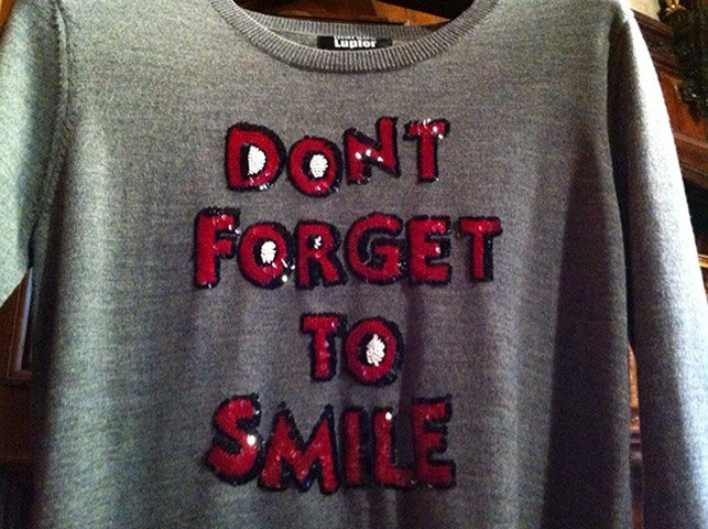 London fashion week : Markus Lupfer jumper