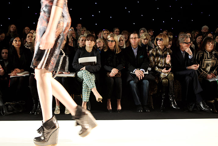 London Fashion Week: Mulberry: Front Row - LFW Autumn/Winter 2012