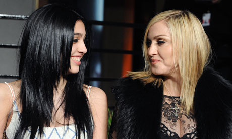 Madonna with daugher Lourdes at Vanity Fair Oscar Party