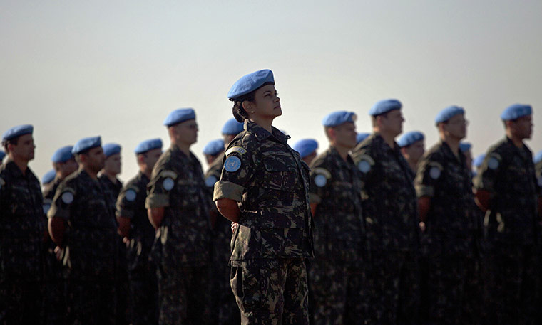 24 hours in pictures: Port-au-Prince, Haiti: Brazilian UN peacekeepers