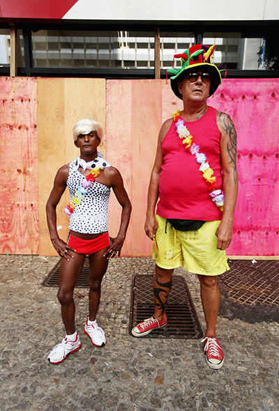 Rio Carnival: A couple pose during Carnival celebrations